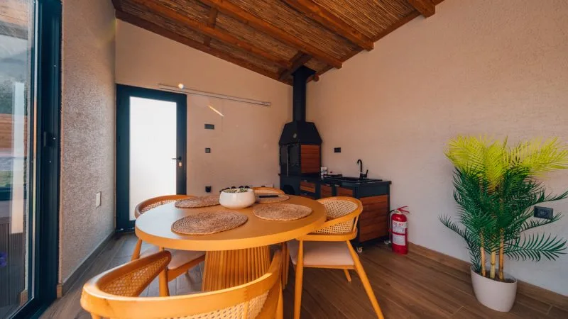 The Now Sapanca'daki tiny house'un iç mekan görüntüsü